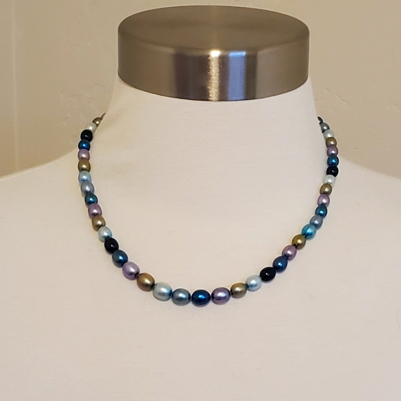 Honora Spring Colored Freshwater Pearl Sterling Necklace - Picture 5 of 15